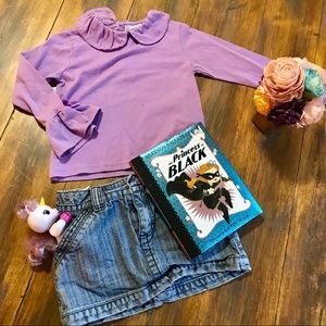 Cute blueberi boulevard Purple dress shirt sz 5